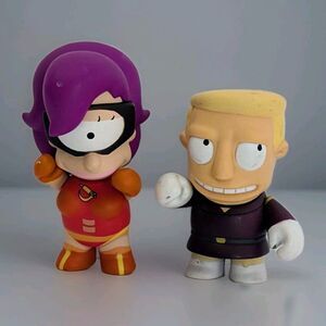 Kidrobot Futurama 2 Piece Vinyl Figure Set - Leela & Zapp 3"